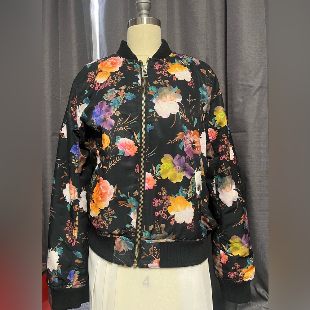 Forever, 21 floral bomber jacket